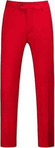 Mens Dress Pants Front Flat Fit Casual Pants