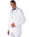 Mens Traditional 2 Button Polyester Tuxedo in White - Men's Tuxedo USA