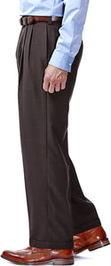Mens E-Clo Repreve Classic Fit Pleat Front Dress Pant with Hidden Expandable Waistband