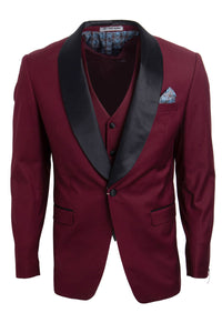 "Sophisticated Style for Prom and Wedding: Stacy Adams Burgundy Tuxedo Jacket"