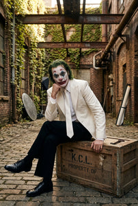 Men’s White Blazer Joker Folie à Deux Arthur Fleck Inspired Jacket – Classic Formal Party Blazer, Elegant Evening Wear, Stylish Costume Blazer