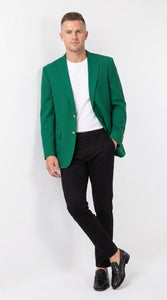 Men’s Kelly Green Blazer with Black Pants – Church, Business and Formal