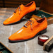 Marco Di Milano Rimini Orange Genuine Stingray Exotic Lace-Up Dress Shoes - view 6