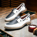 Marco Di Milano Amalfi Navy / White Premium Calf Leather Boat Shoes - view 7