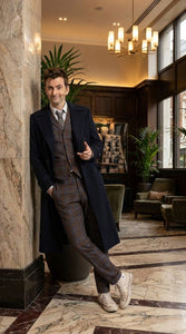 Men’s Black Long Overcoat – Doctor Who Fourteenth Doctor David Tennant Inspired Costume Coat