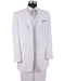 Mens 3 Button Peak Lapel Fashion Suit in White - Men's Tuxedo USA