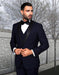 Mens Vested Navy Shawl Tuxedo