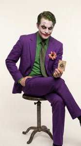 Men’s Purple Joker Blazer Dark Knight Inspired Jacket – Classic Villain Style Party Blazer, Halloween Costume Suit Jacket, Stylish Themed Wear