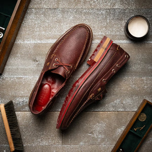 Marco Di Milano Amalfi Wine Premium Calf Leather Boat Shoes - view 8
