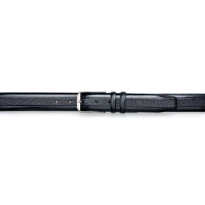 Mezlan Leather & Deerskin Belt - Luxury Italian Crafted
