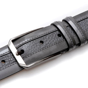 Mezlan Leather and Deerskin Belt