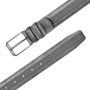 Mezlan Leather and Deerskin Belt