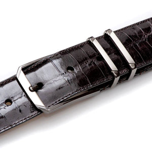 Mezlan Crocodile Leather Belt - Luxury Men's Accessory