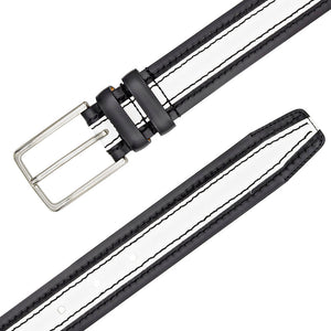 Mezlan Two-Tone Leather Belt for Men