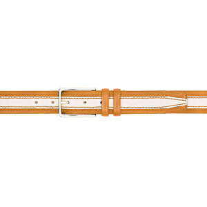 Mezlan Two-Tone Leather Belt for Men