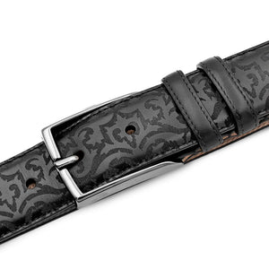 Mezlan Laser-Print Calfskin Belt