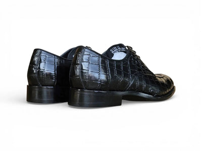 Carrucci Allen II Derby: Embossed Split Toe Leather Shoe