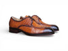Carrucci Allen II Derby: Embossed Split Toe Leather Shoe
