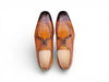 Carrucci Allen II Derby: Embossed Split Toe Leather Shoe