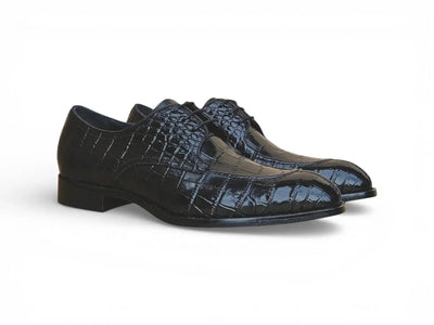 Carrucci Allen II Derby: Embossed Split Toe Leather Shoe