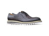 Carrucci Derby: Alligator Embossed Leather Shoes