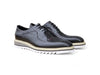 Carrucci Derby: Alligator Embossed Leather Shoes