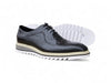 Carrucci Derby: Alligator Embossed Leather Shoes