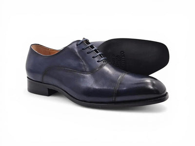 Carrucci Avon Cap Toe Oxford - Leather Sole Dress Shoe