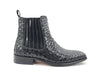Carrucci Chelsea Boot: Woven Leather, Luxury Style