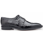 Belvedere Batta Black Genuine Crocodile Dress Shoe