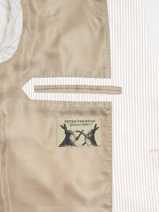 Natural Striped Seersucker Jacket
