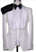 Big Lapel Shawl Collar White Tuxedo Suit With Double Breasted Vest Black Pants