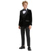 5pc Black Boys Velvet Tuxedo Includes Bowtie by Tazio - Men's Tuxedo USA