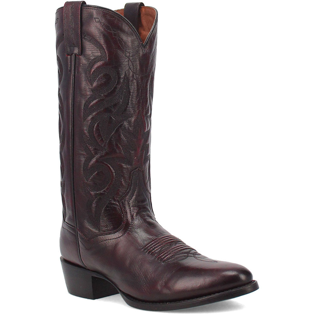Dan Post Men’s Milwaukee 13 Round Toe Cherry Black Cowboy Boot