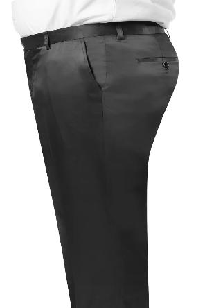 Shiny Dress Pants Black - Sharkskin Pant For Men - Sateen Pants