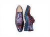 Carrucci Alligator Embossed Oxford Blucher - Luxury Dress Shoe
