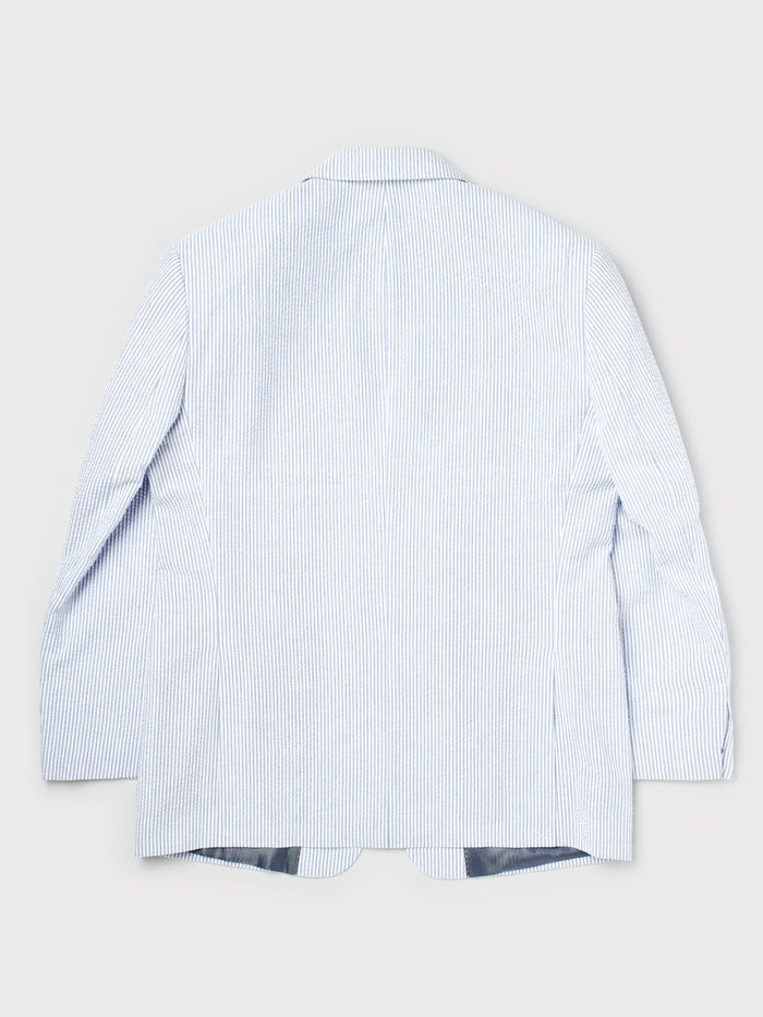 Blue Striped Seersucker Jacket