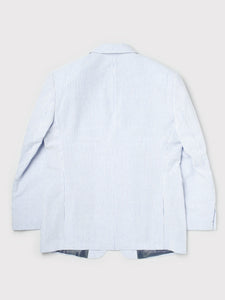Blue Striped Seersucker Jacket