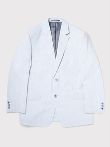 Blue Striped Seersucker Jacket