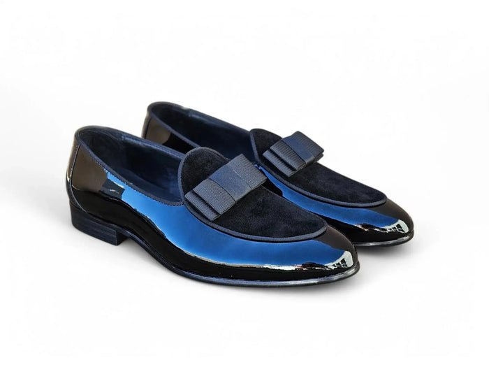 Carrucci Bow Tie Patent Leather Oxford - Luxury Formal Shoe