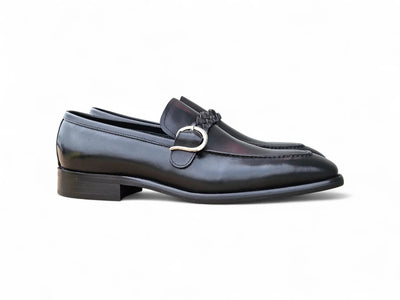 Carrucci Braided Bit Loafer - Luxury Leather Slip-On Shoes