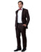 Mens Modern Wool Peak Trim Tuxedo in Brown - Men's Tuxedo USA