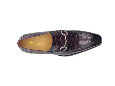 Carrucci Buckle Loafer: Gator Embossed Leather Loafer