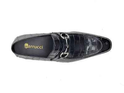Carrucci Buckle Loafer: Gator Embossed Leather Loafer