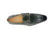 Carrucci Buckle Loafer: Gator Embossed Leather Loafer