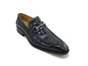 Carrucci Buckle Loafer: Gator Embossed Leather Loafer