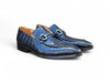 Carrucci Buckle Loafer: Gator Embossed Leather Loafer