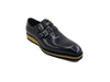 Carrucci Burnished Leather Double Monk Strap Whole Cut Shoe