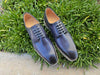 Carrucci Burnished Leather Derby Lace-Up Shoe