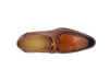 Carrucci Burnished Leather Moc Toe Single Monk Loafer